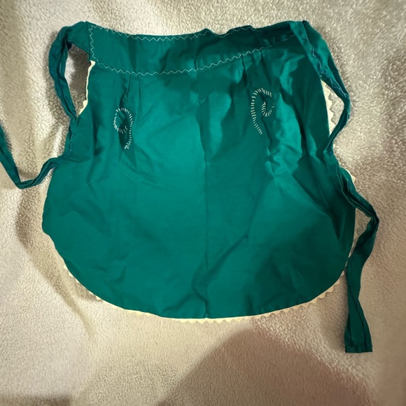 VINTAGE APRON CREWELWORK ROOSTER PORTUGAL - Picture 4 of 7